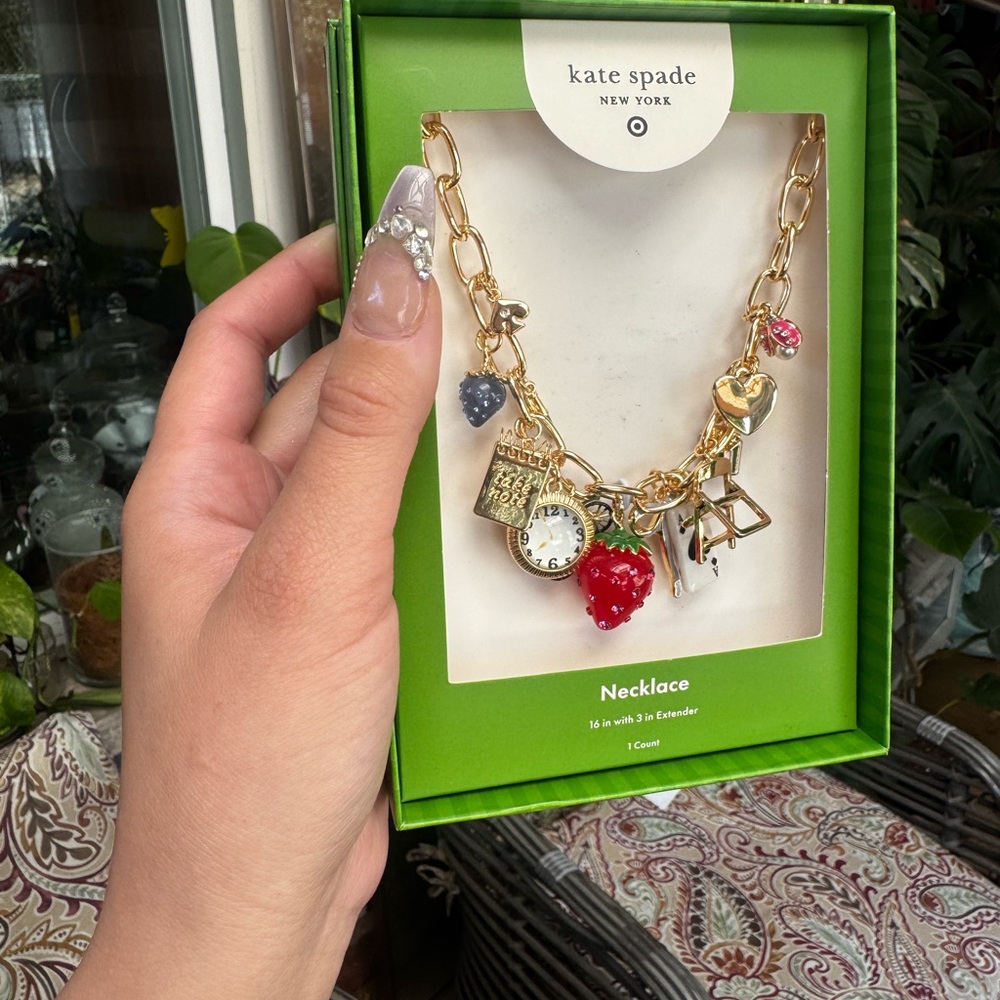 Kate Spade x target charm necklace